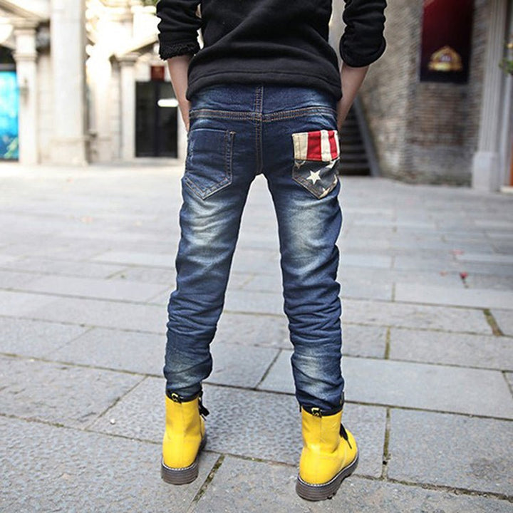 Boy patchwork jeans - Muhaab