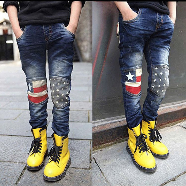 Boy patchwork jeans - Muhaab