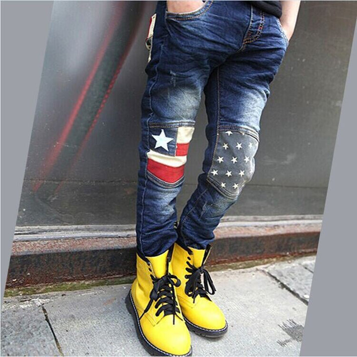 Boy patchwork jeans - Muhaab