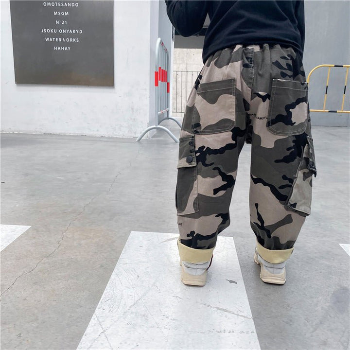 Boys autumn camouflage trousers - Muhaab