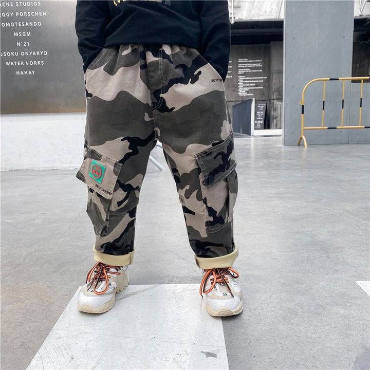 Boys autumn camouflage trousers - Muhaab