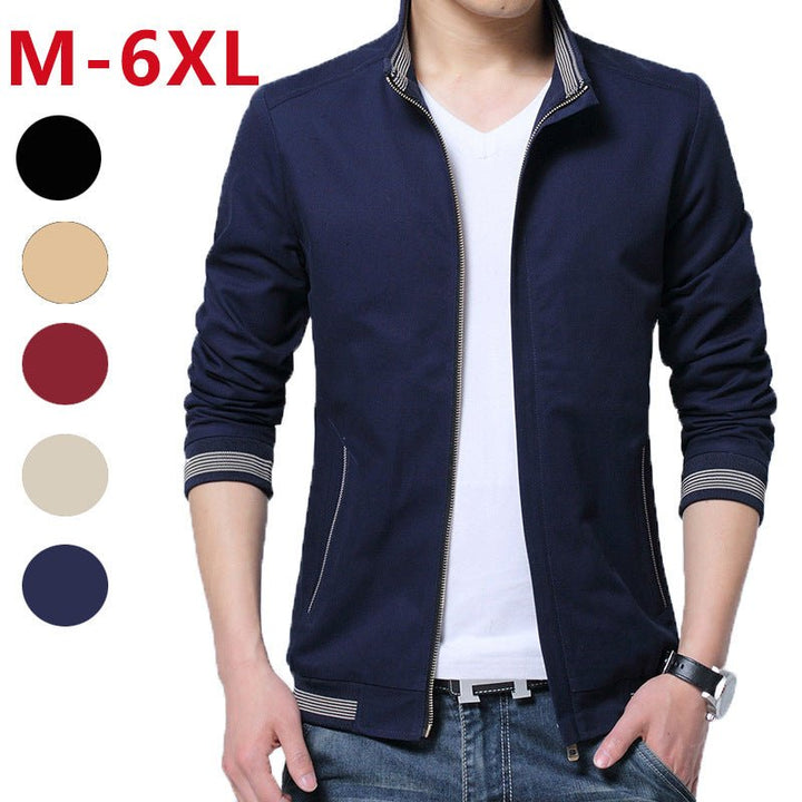 Brand New Spring Autumn Men Casual Jacket Coat Men's Fashion Washed Pure Cotton Brand-Clothing Jackets Male Coats - Muhaab