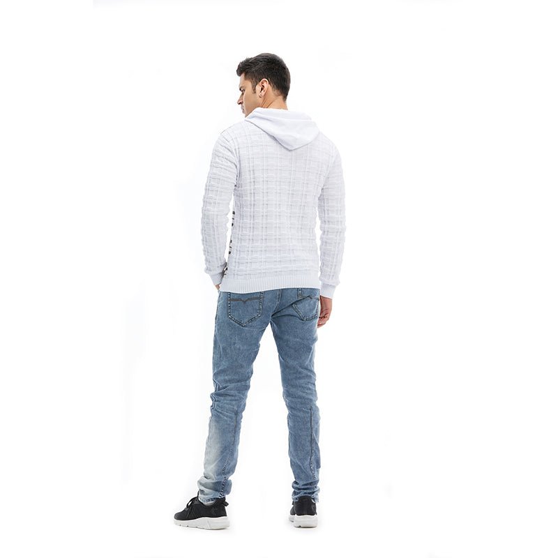 Breathable Outdoor Sports Pullover Plaid US Size Men Hoodies - Muhaab