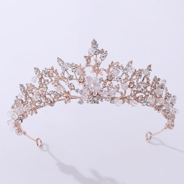 Bridal Jewelry Exquisite Handmade Crystal Crown - Muhaab