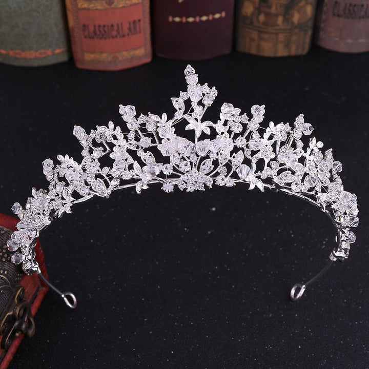 Bridal Jewelry Exquisite Handmade Crystal Crown - Muhaab