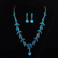 Bridal jewelry, necklace, earring set, wedding dress, jewelry accessories, fast selling pass - Muhaab