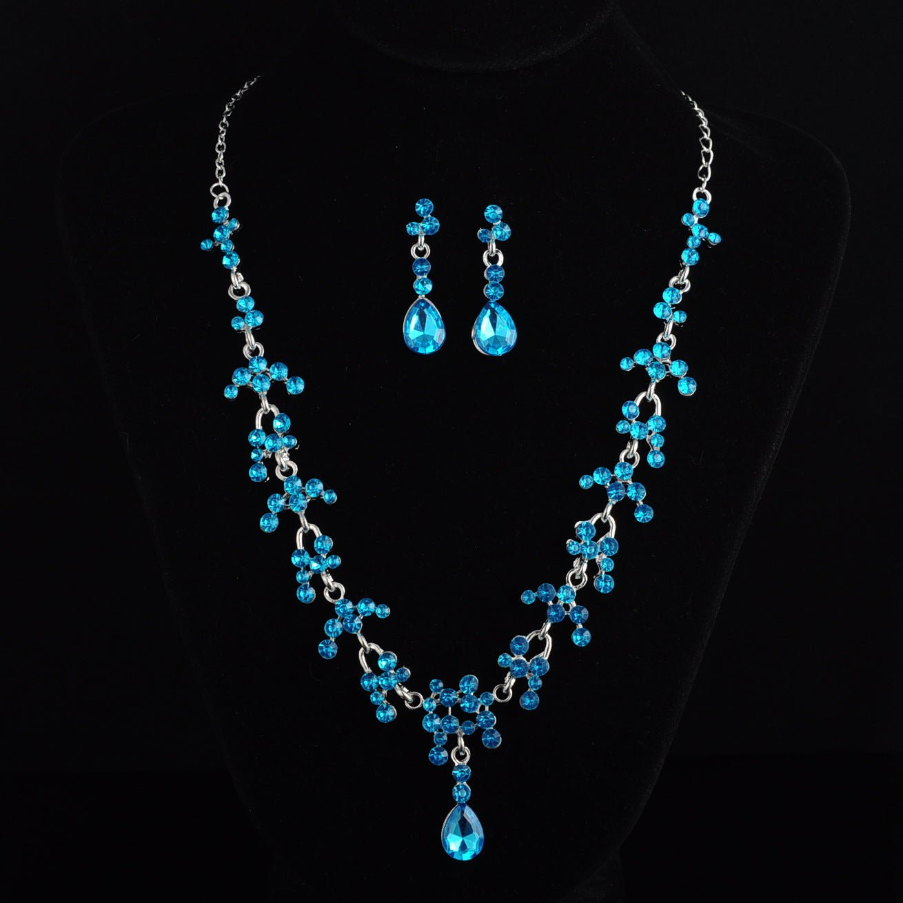 Bridal jewelry, necklace, earring set, wedding dress, jewelry accessories, fast selling pass - Muhaab