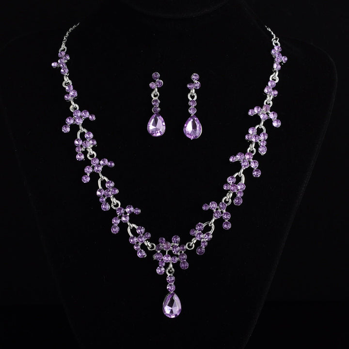 Bridal jewelry, necklace, earring set, wedding dress, jewelry accessories, fast selling pass - Muhaab