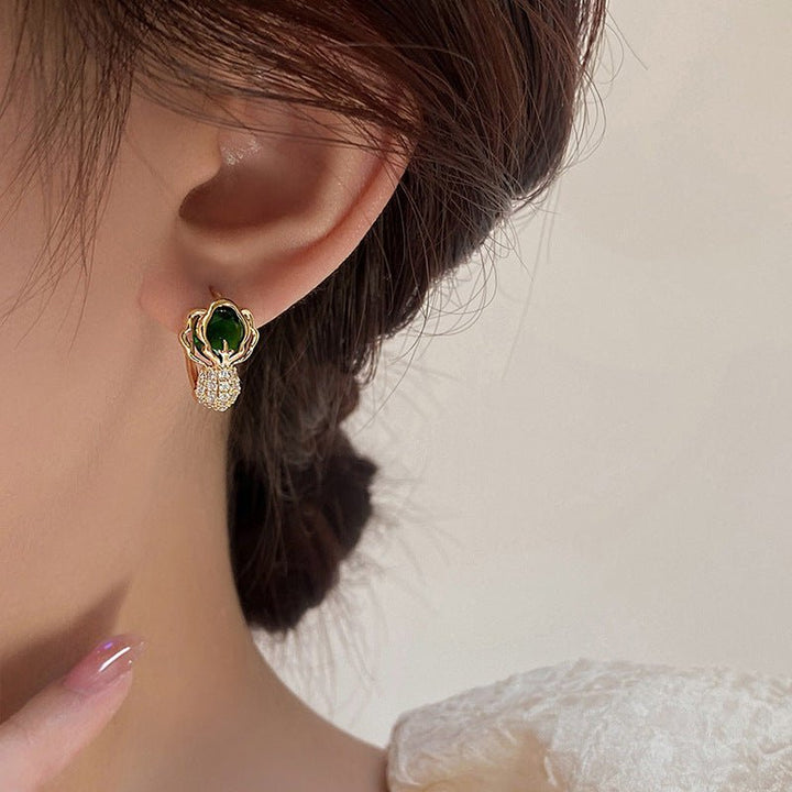 Cabbage Earrings Female Niche Design Temperament - Muhaab