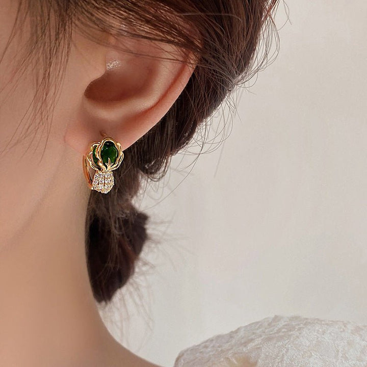 Cabbage Earrings Female Niche Design Temperament - Muhaab