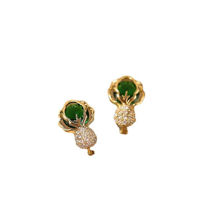 Cabbage Earrings Female Niche Design Temperament - Muhaab