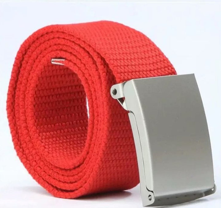 Candy-colored fashionable canvas belts for men and women - Muhaab