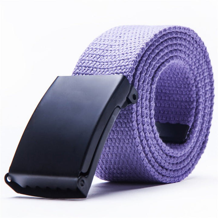 Candy-colored fashionable canvas belts for men and women - Muhaab
