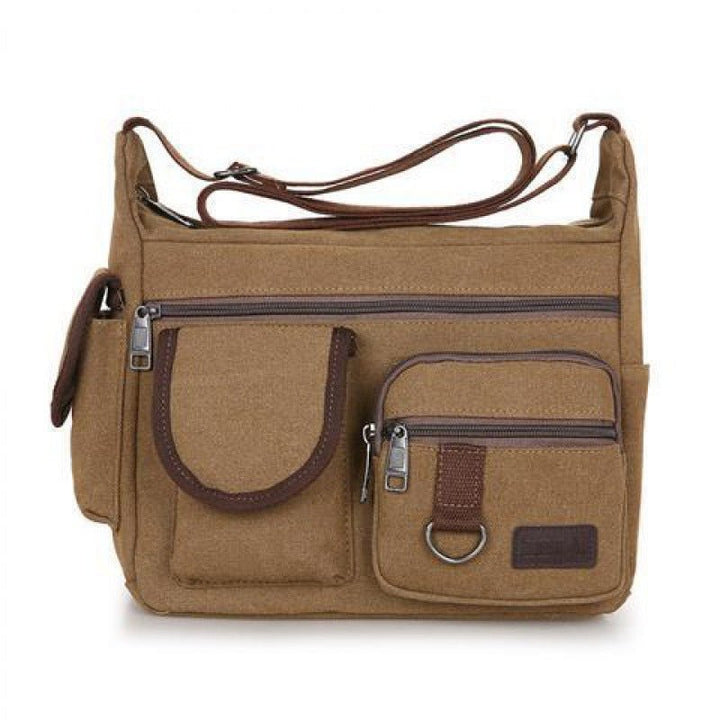 Canvas Bag Men'S Bags Shoulder Messenger Bag Korean Retro Casual Bag Sports Back Bag Men'S Bag - Muhaab