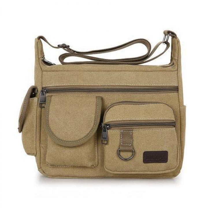 Canvas Bag Men'S Bags Shoulder Messenger Bag Korean Retro Casual Bag Sports Back Bag Men'S Bag - Muhaab