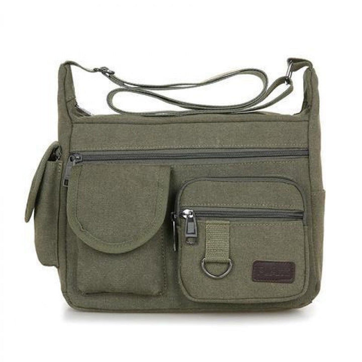 Canvas Bag Men'S Bags Shoulder Messenger Bag Korean Retro Casual Bag Sports Back Bag Men'S Bag - Muhaab