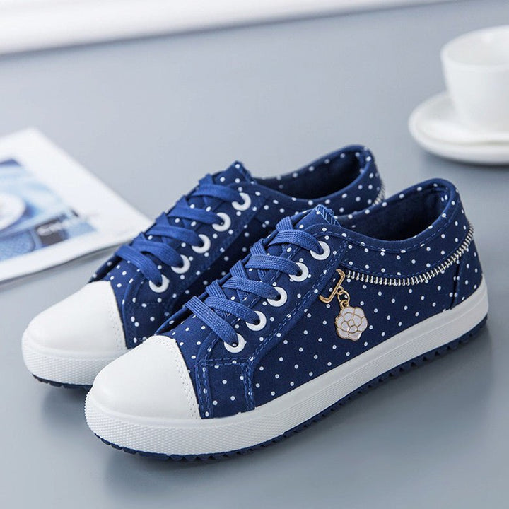 Canvas Shoes Women Korean Style Low-top Casual Shoes Flat Bottom Shoes Women - Muhaab