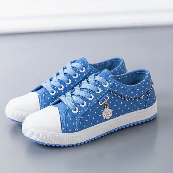 Canvas Shoes Women Korean Style Low-top Casual Shoes Flat Bottom Shoes Women - Muhaab