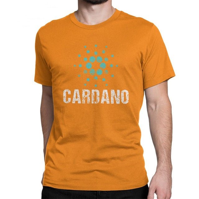 Cardano Ada Logo Cryptos Vintage T Shirts Men Cotton - Muhaab
