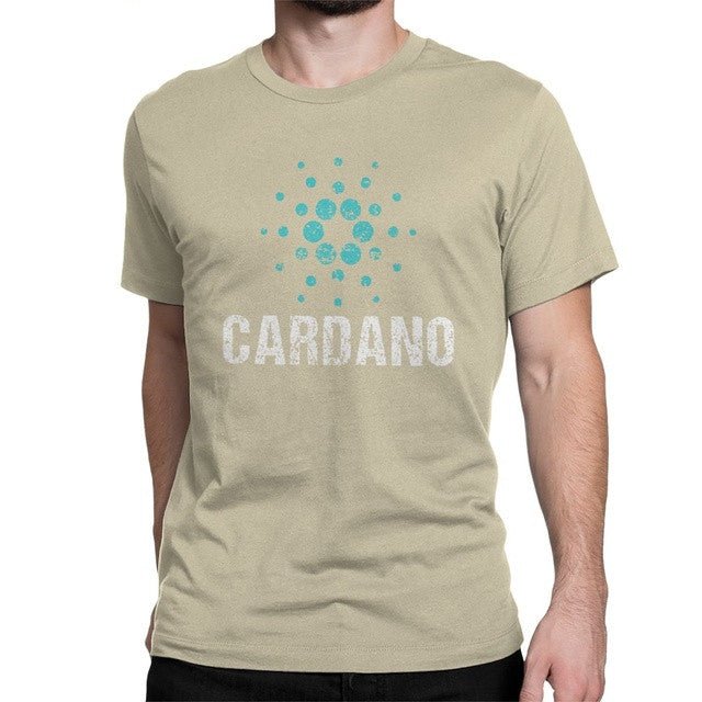 Cardano Ada Logo Cryptos Vintage T Shirts Men Cotton - Muhaab