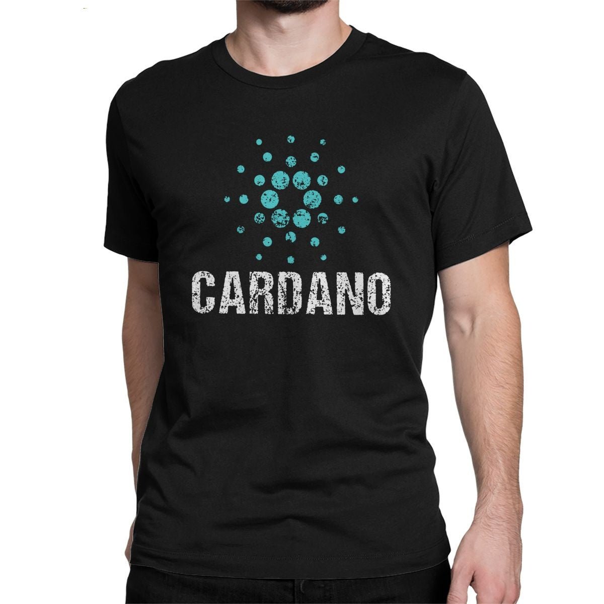 Cardano Ada Logo Cryptos Vintage T Shirts Men Cotton - Muhaab