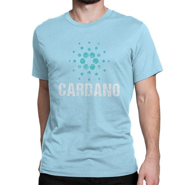Cardano Ada Logo Cryptos Vintage T Shirts Men Cotton - Muhaab
