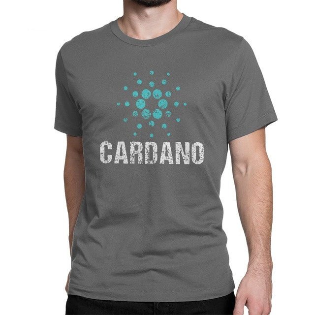 Cardano Ada Logo Cryptos Vintage T Shirts Men Cotton - Muhaab