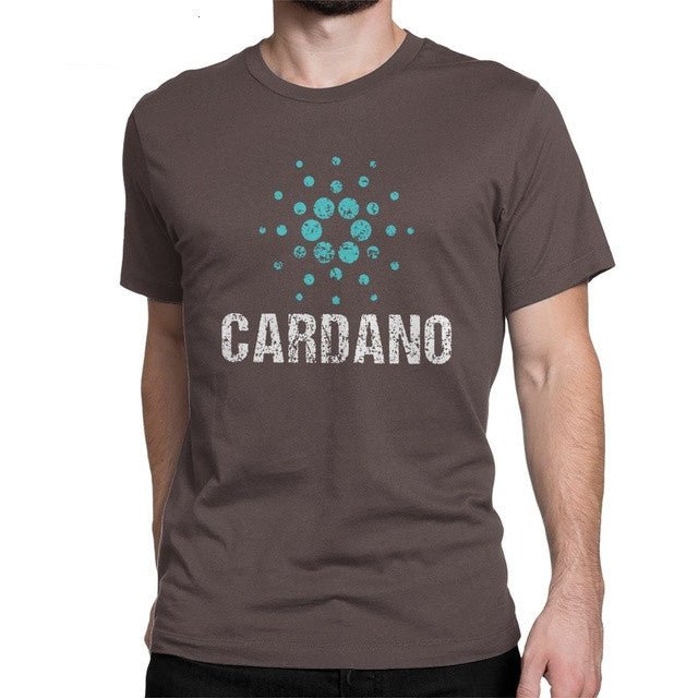 Cardano Ada Logo Cryptos Vintage T Shirts Men Cotton - Muhaab