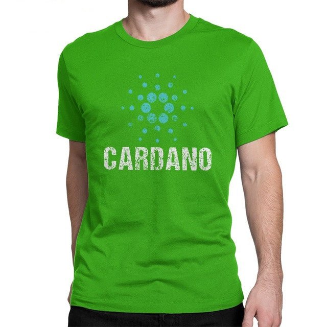 Cardano Ada Logo Cryptos Vintage T Shirts Men Cotton - Muhaab
