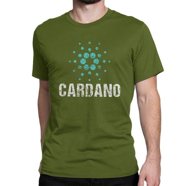 Cardano Ada Logo Cryptos Vintage T Shirts Men Cotton - Muhaab