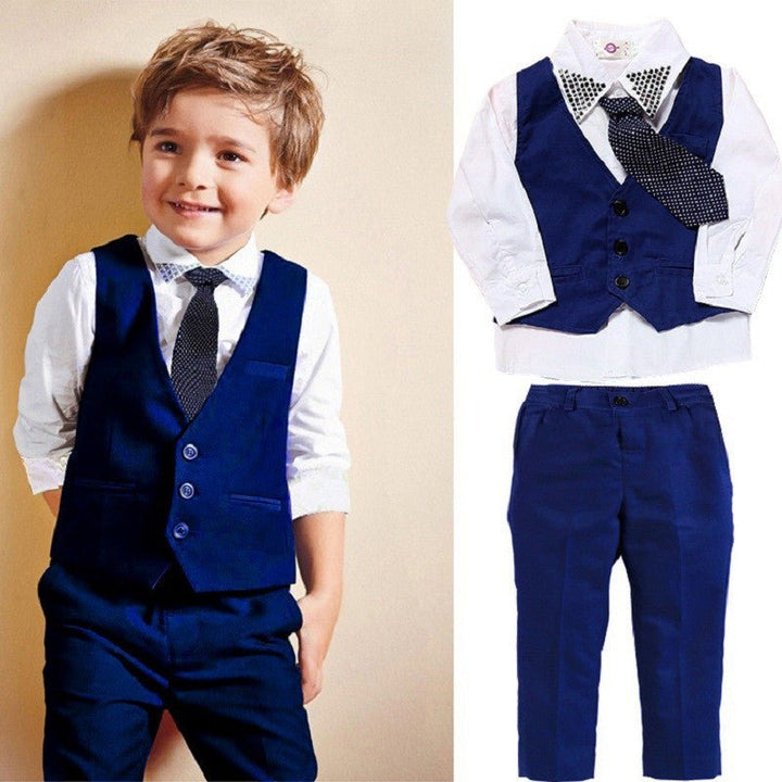 Casual Clothing Suits Boys' Clothes Vests Gentleman Suits - Muhaab