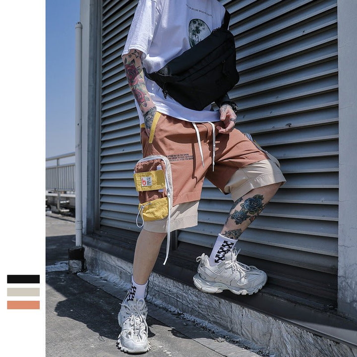 Casual Five-Point Shorts Men Summer Streetwear Korean Ins - Muhaab