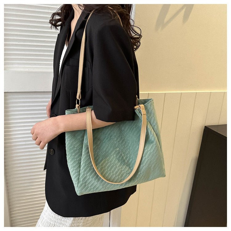Casual Large Capacity Shoulder Bags Women Fashion Shopping Handbag - Muhaab