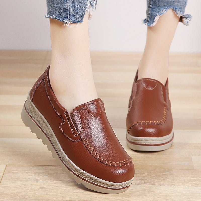 Casual Shoes Women Leather Shoes - Muhaab