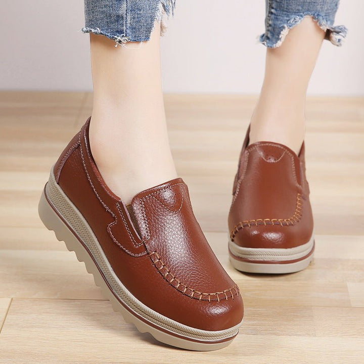 Casual Shoes Women Leather Shoes - Muhaab