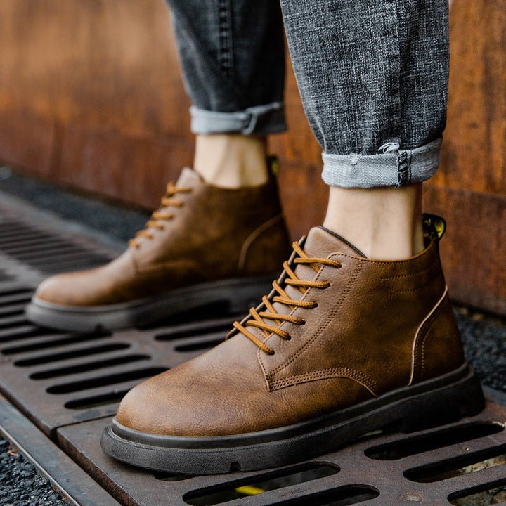 Casual Sports Shoes Plus Cashmere Martin Boots Men - Muhaab