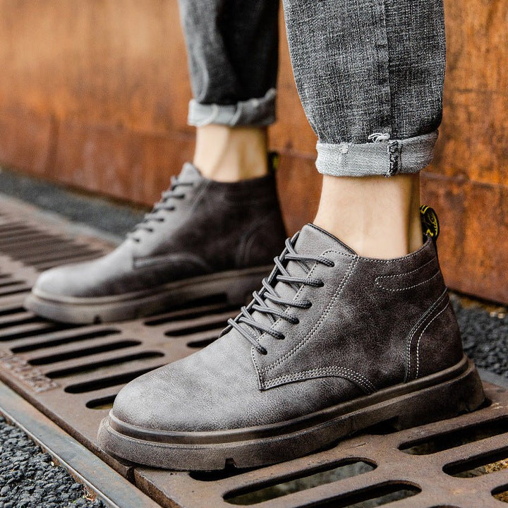 Casual Sports Shoes Plus Cashmere Martin Boots Men - Muhaab