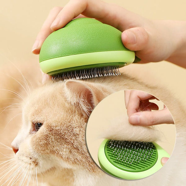 Cat Brush Hair Remover Cleaning Avocado Shaped Dog Grooming Tool Pet Combs Brush Stainless Steel Needle Pet Cleaning - Muhaab