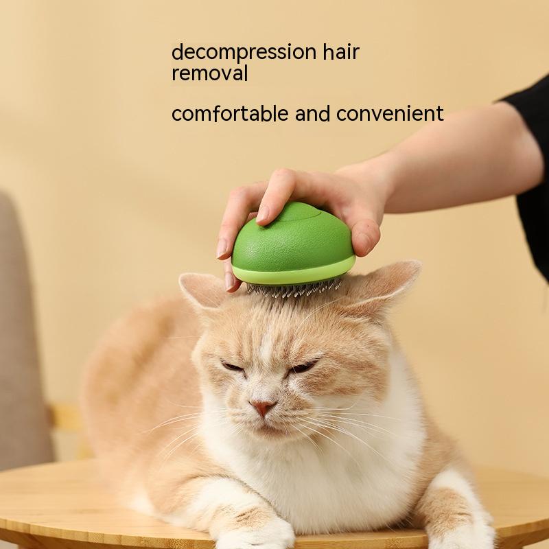Cat Brush Hair Remover Cleaning Avocado Shaped Dog Grooming Tool Pet Combs Brush Stainless Steel Needle Pet Cleaning - Muhaab