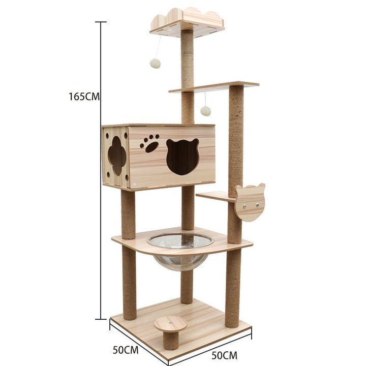 Cat Crawl Nest Scratching Board Tree Supplies Pet Toy Space Capsule - Muhaab