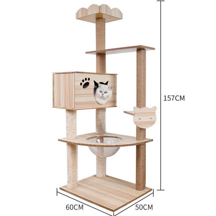 Cat Crawl Nest Scratching Board Tree Supplies Pet Toy Space Capsule - Muhaab