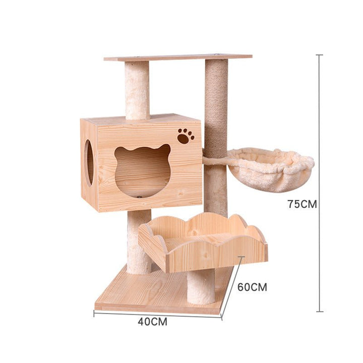 Cat Crawl Nest Scratching Board Tree Supplies Pet Toy Space Capsule - Muhaab