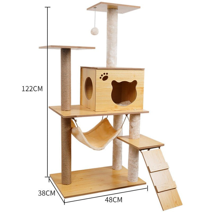 Cat Crawl Nest Scratching Board Tree Supplies Pet Toy Space Capsule - Muhaab