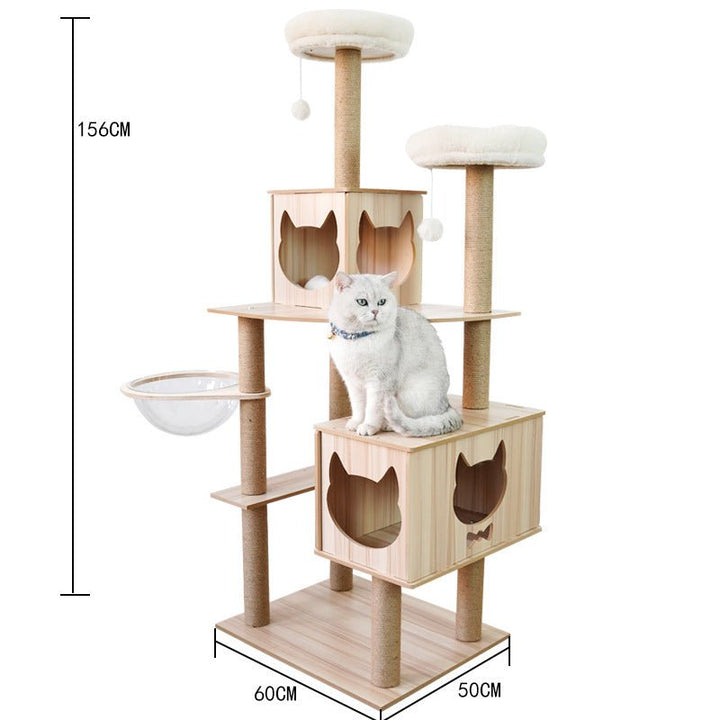 Cat Crawl Nest Scratching Board Tree Supplies Pet Toy Space Capsule - Muhaab