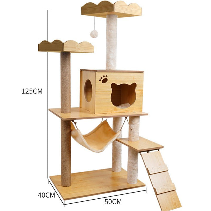 Cat Crawl Nest Scratching Board Tree Supplies Pet Toy Space Capsule - Muhaab