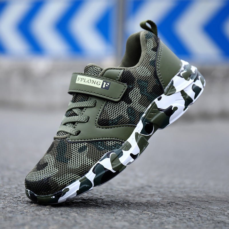 Children's Camo Shoes Light Sports Shoes Soft Bottom - Muhaab