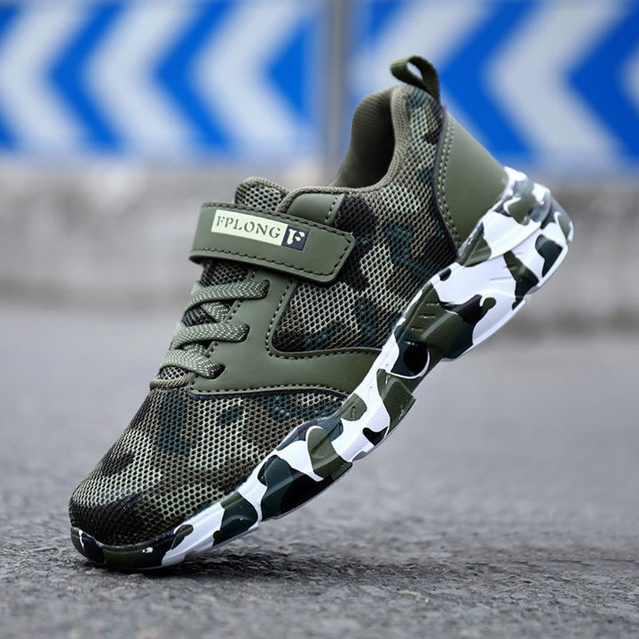 Children's Camo Shoes Light Sports Shoes Soft Bottom - Muhaab