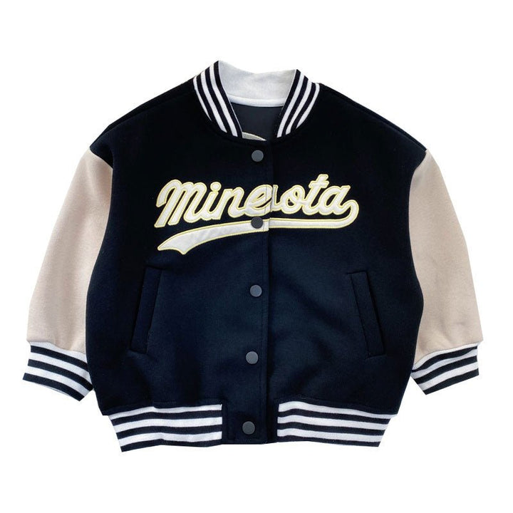 Children's Clothing Boys All-match Korean Baseball Uniform Jacket - Muhaab