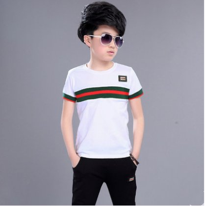 Children's Clothing Boys Summer New Children's Short-Sleeved Suit - Muhaab