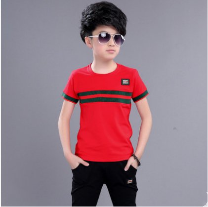 Children's Clothing Boys Summer New Children's Short-Sleeved Suit - Muhaab
